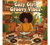 Cozy Girl Groovy Vibes: Cute & Fun Retro Aesthetic Hygge Coloring Book for Adults & Teens: Easy Bold Line Designs of Funky Outfits, Vintage Rooms, and Self-Care Moments (Cozy Bold Art Collection)