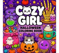 Cozy Girl Halloween Coloring Book: 50 Bold and Easy Spooky Coloring Pages with Cute Ghosts, Pumpkins, Cats, Sweet Treats, and Cozy Autumn Scenes for Teens and Adults (Cozy Girl Series)
