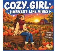 Cozy Girl Harvest Life Vibes: Coloring Book for Women and Teens Featuring Pumpkin Farms, Apple Orchards, Sunflower Fields, Harvest Festivals & Relaxing Autumn Moments