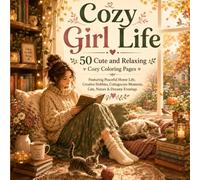 Cozy Girl Life: Everyday Moments Coloring Book: 50 Cute and Relaxing Cozy Coloring Pages Featuring Peaceful Home Life, Creative Hobbies, Cottagecore Moments, Cats, Nature, and Dreamy Evenings