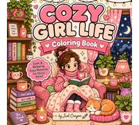 Cozy Girl Little Moments: Cozy Cute Girl Daily Life Illustrations Single-Sided Sheets || Bold and Easy Hygge Vibes Scenes