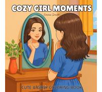 cozy girl moment: Cute & Girly Coloring Book for Adults and Teens Featuring bold & easy hygge moments for Relaxation( Cute Comfy Easy Coloring )