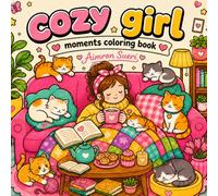 Cozy Girl Moments Coloring Book: for Adults and Teens Featuring Everyday Women Activities for Relaxation , Comfy Times and Simple Joys