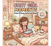 Cozy Girl Moments: Cute & Cozy Coloring Book: Bold and Easy Coloring Pages Featuring Relaxing Daily Activities for Adults and Teens (Mindful Moments Coloring)