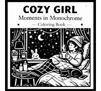 Cozy Girl Moments in Monochrome - Coloring Book: Simple Cozy Scenes to Relax, Unwind, and Enjoy (Areen Art Series)