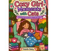 Cozy Girl Moments with Cats Coloring Book: A Relaxing Coloring Book for Adults and Teens (Cozy Little Moments)