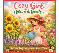 Cozy Girl Nature & Garden Coloring Book: Bold and Easy Designs for Adults & Teens | Cute Plants, Flowers, Botanical Scenes & Relaxing Hygge Coloring Pages (Cozy Girl Series)