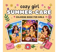 Cozy Girl: Summer-Care Coloring Book for Girls: Bold & Easy Coloring Book for Adults and Teens. Simple, Cute Illustrations with Thick Lines (Cozy Girl Series)