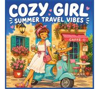 Cozy Girl Summer Travel Vibes: 50 Cute Vacation Scenes with Travel Girls, Cafe, Beaches, Road Trips, Relaxing Adventure for Women and Teens