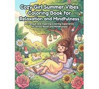 Cozy Girl Summer Vibes: A Relaxing Coloring Book for Adults: Charming Illustrations to Capture Sunny Days, Cozy Gatherings, and Playful Adventures