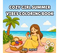 Cozy Girl Summer Vibes Coloring Book: 40 Bold & Easy Coloring Pages of a Girl Enjoying Fun Outdoor Summer Adventures, Sunny Days, and Cozy Seasonal Moments For Stress Relief and Relaxation