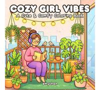 Cozy Girl Vibes: A Cute & Comfy Coloring Book of Soft Living, Slow Days, and Gentle Moments - 40 Whimsical Pages for Relaxation and Mindful Coloring