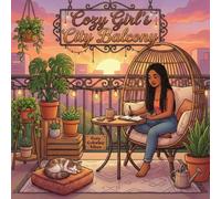 Cozy Girl's City Balcony: Relaxing Hygge Cute & Fun Coloring Book for Adults & Teens | Easy Bold Line Designs of Urban Balcony Gardens, Apartment ... Self-Care Gift (Cozy Girl Collection)