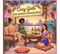 Cozy Girls Cute Summer Coloring Book: Cozy Girl Summer Coloring Book - Cute Lifestyle Scenes, Relaxing Vibes & Aesthetic Coloring Fun (Cozy Girls Aesthetic Collection)