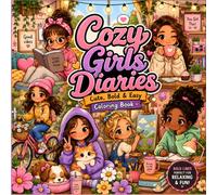 Cozy Girls Diaries: Cute, Bold & Easy Coloring Book For Girls Who Love Cozy Vibes, Relaxation And Adorable Everyday Moments