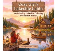 Cozy Girl's Lakeside Cabin: Cozy Hygge Coloring Book for Adults & Teens | Cute Relaxing Lakeside Cabin Scenes, Wooden Docks, and Quiet Nature Moments ... for Stress Relief and Mindful Self-Care