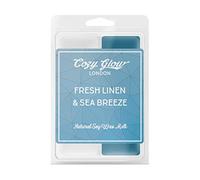 Cozy Glow Fresh Linen & Sea Breeze cera de soja derretir Duo