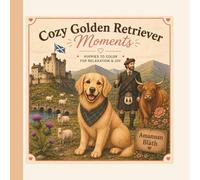 Cozy Golden Retriever Moments: A Cute Coloring Book For Relaxation & Joy