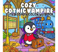 Cozy Gothic Vampire Cute & Comfy Coloring Book: Bold and Easy Cute Spooky Animal Scenes with Moonlit Nights Castle Corners Autumn Treats and Adorable Gothic Fun