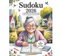 Cozy Grandma Easy Sudoku Book: Extra Large Print Relaxing Puzzles for Adults & Seniors - Easy Brain Games for Stress Relief and Fun