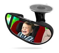 COZY GREENS Espejo Retrovisor de Bebé para Coche, Espejo de Seguridad para Niños Inastillable, Ventosa Ajustable (S)