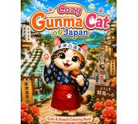 Cozy Gunma Cat of Japan: Cute & Kawaii Coloring Book (Cozy Cat of Japan)