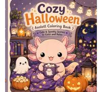 Cozy Halloween Axolotl Coloring Book: Cute & Cozy Halloween Scenes to Color and Relax • Adorable Axolotls, Pumpkins, Friendly Ghosts & Autumn Magic (Axolotl Adventures)