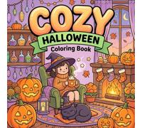 Cozy Halloween Coloring Book: Cute and Relaxing Fall Hygge Scenes | Bold and Easy Autumn Coloring Pages for Adults, Teens, and Beginners