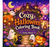 Cozy Halloween Coloring Book: Cute Ghosts, Pumpkin Houses, Magical Mushrooms, Haunted Cottages, and Relaxing Spooky Scenes for Kids, Teens, and Adults
