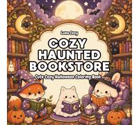 Cozy Halloween Coloring Book: Spooky Cute Pages Filled with Ghost Cats, Magical Libraries, and Cozy Fantasy Scenes