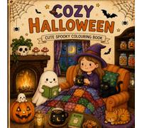 Cozy Halloween: Cute Spooky Colouring Book