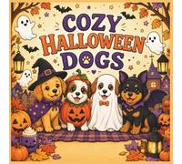 Cozy Halloween Dogs: A Cute Halloween Coloring Book for Kids Ages 3-8: Adorable Puppy Coloring Pages with Pumpkins, Ghosts, Costumes, Candy & Spooky Fun for Boys and Girls