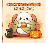 Cozy Halloween Moments Coloring Book: Bold and Easy Cute Spooky Decor, Pumpkins, Sweet Treats and Warm Autumn Night Scenes for Relaxation and Stress Relief (Cozy Line Studio Collection)