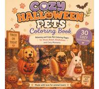 Cozy Halloween Pets: A Cute Halloween Coloring Book Featuring Adorable Pets, Spooky Costumes, and Cozy Autumn Fun