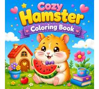 Cozy Hamster Coloring Book: Bold & Easy & Fun Cozy Cute Hamster 40 Easy Hamster Coloring Pages for Kids