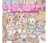 Cozy Happy Travel Adventures: 20 Cute Characters and Heartwarming Moments to Relax and Color (Cozy Happy Series)