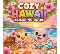 Cozy Hawaii Coloring Book: Relaxing Tropical Scenes for Stress Relief