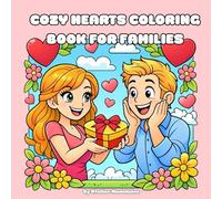 COZY HEARTS COLORING BOOK FOR FAMILIES: 45 Hand-Drawn Pages of Relaxing, Creative, and Heartwarming Designs for Kids, Teens, Adults, and ADHD-Friendly Fun