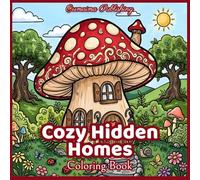 Cozy Hidden Homes: 40 Whimsical Hidden Tiny Homes - An cozy Adult Coloring Book for Teens and Adults, Designed for Stress Relief and Creative Mindfulness