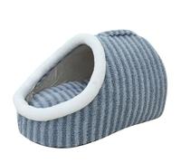 Cozy Hideaway Pet Bed, Dog Bed with Cover Cave, Cat Sleeping Bag for Indoor Cats, Cozy Cocoon Pet Bed for Dogs (Blue,M-7.5Kg(55 * 40 * 30cm))