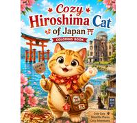 Cozy Hiroshima Cat of Japan: Cute Cozy Coloring Book Featuring Hiroshima Cats, Japanese Landmarks, Food & Travel Scenes for Relaxation and Stress Relief (Cozy Cat of Japan)