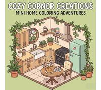 Cozy Home Coloring Book for All Ages: Cute Mini Rooms, Kawaii Corners & Relaxing Indoor Scenes for Stress Relief