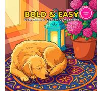 Cozy Home & Garden Companions: Bold & Easy Large Print Coloring Book for Adults, Seniors & Beginners