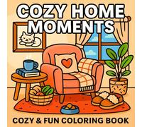Cozy Home Moments: A Relaxing and Fun Home-Themed Coloring Book for All Ages, 45 Cozy Scenes of Daily Life, Comfort, and Relaxation to Color and Enjoy