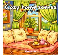 Cozy Home Scenes: A Coloring Book Featuring Cozy Interior Designs, Warm Living Spaces, and Beautiful Home Decor for Stress Relief and Relaxation