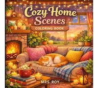 Cozy Home Scenes Coloring Book: Cute & Relaxing Home Illustrations for Stress Relief, Mindfulness, and Cozy Coloring Moments