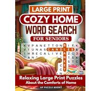 Cozy Home Word Search for Seniors: Relaxing Large Print Puzzles About the Comforts of Home