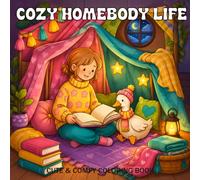 COZY HOMEBODY LIFE: Coloring Book for Adults and Teens Featuring Cozy Girl and Goose Simple Daily Activities and Indoor Scenes with Hygge Vibes for Relaxation (Cute & Comfy)