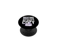 Cozy Horror Aesthetic Spooky Snuggly Fantasmal Comfort PopSockets PopGrip Adhesivo