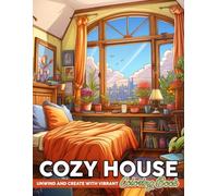 Cozy House Coloring Book: Relaxing Home Interior Coloring Pages featuring Snug Rooms and Peaceful Designs for Adults to Enjoy Stress Relief and Comfort